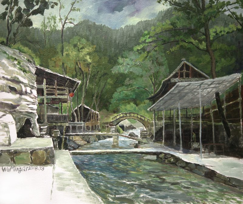 Sketching in Zhenyuan, mountains and rivers enter the canvas while daily life settles into the heart;