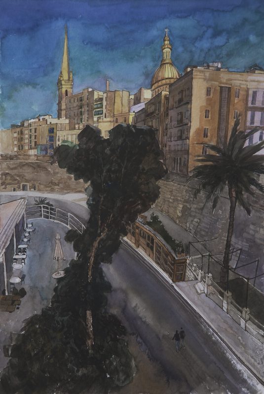 The ferry terminal of Valletta