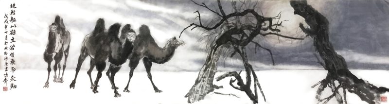 Beneath the backlit poplars that have stood watch for a thousand years,